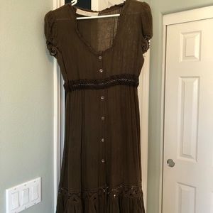 Jen’s Pirates Booty Brown Boho Dress